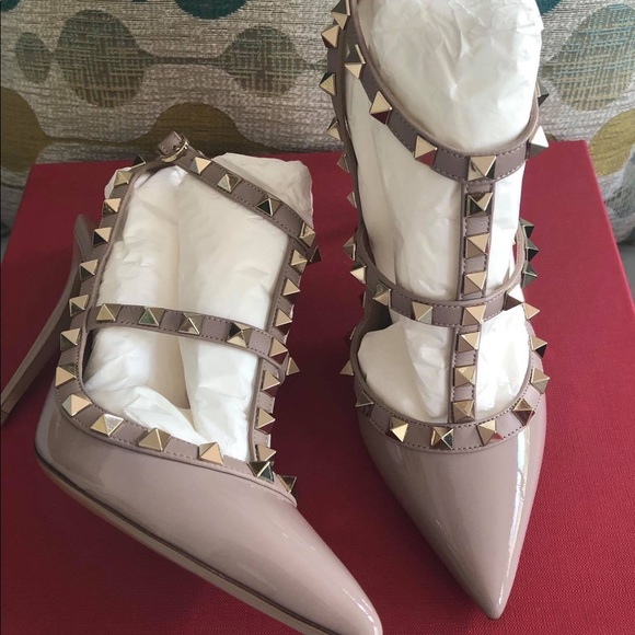 Valentino Rockstud Leather Slingbacks T.100 - Picture 3 of 8
